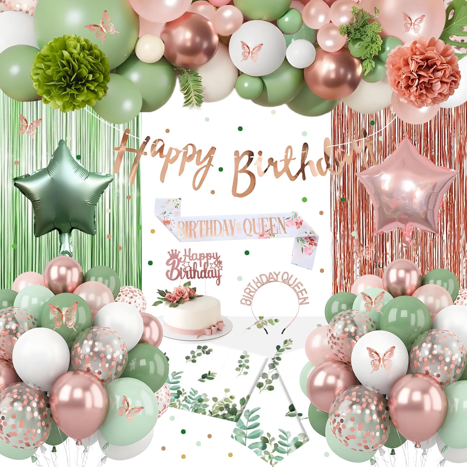 WEQTWL Birthday Decorations Kit