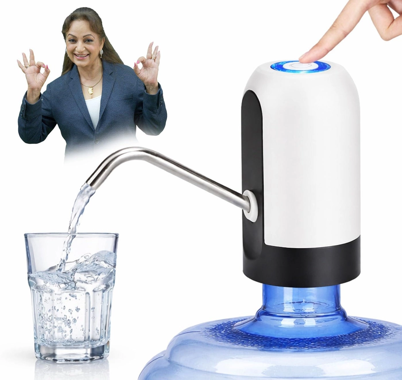 PANCA Automatic Wireless Water Can Dispenser Pump - 20 Litre
