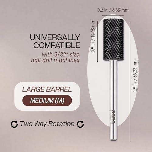 Flat Top Large Barrel Carbide Bit - tungsten carbide 1 piece 3/32” Shank
