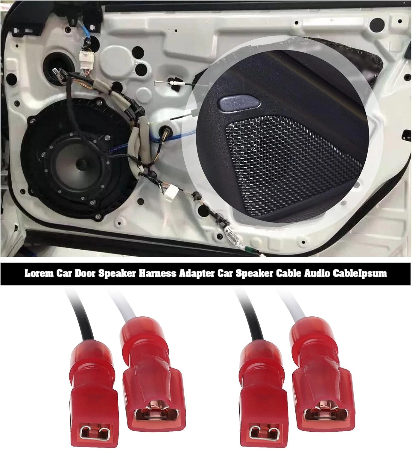 Car Speaker Connector Harness Adapter - 4PCS 2-pin