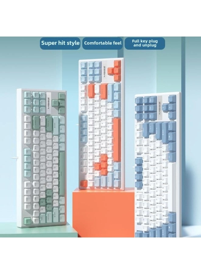 Mechanical Feel Keyboard And Mouse - Wired