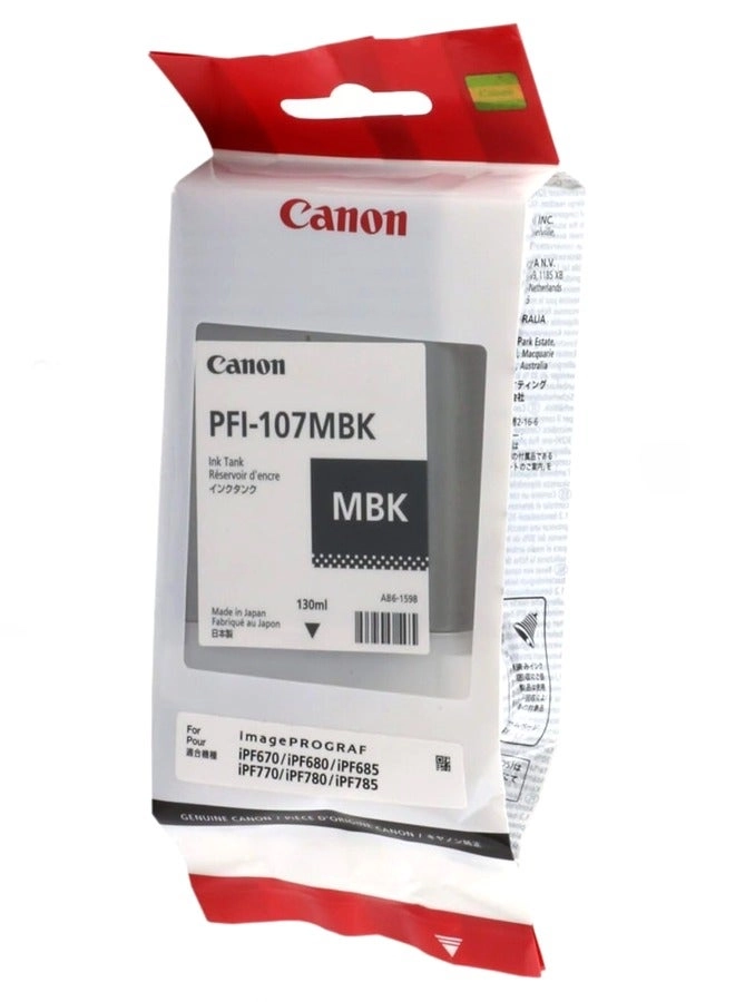 Canon PFI107 Standard Yield Matte Black