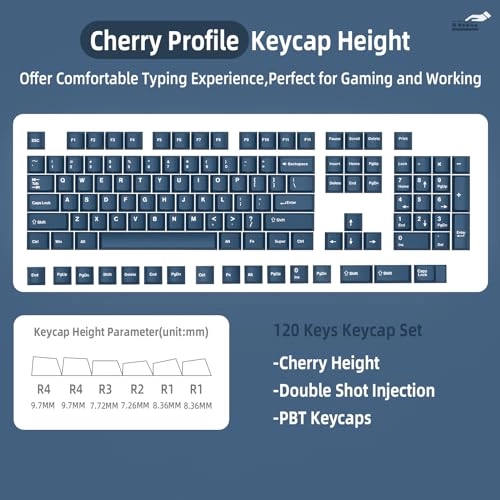 120 Key Custom PBT Keycap Set - US Layout