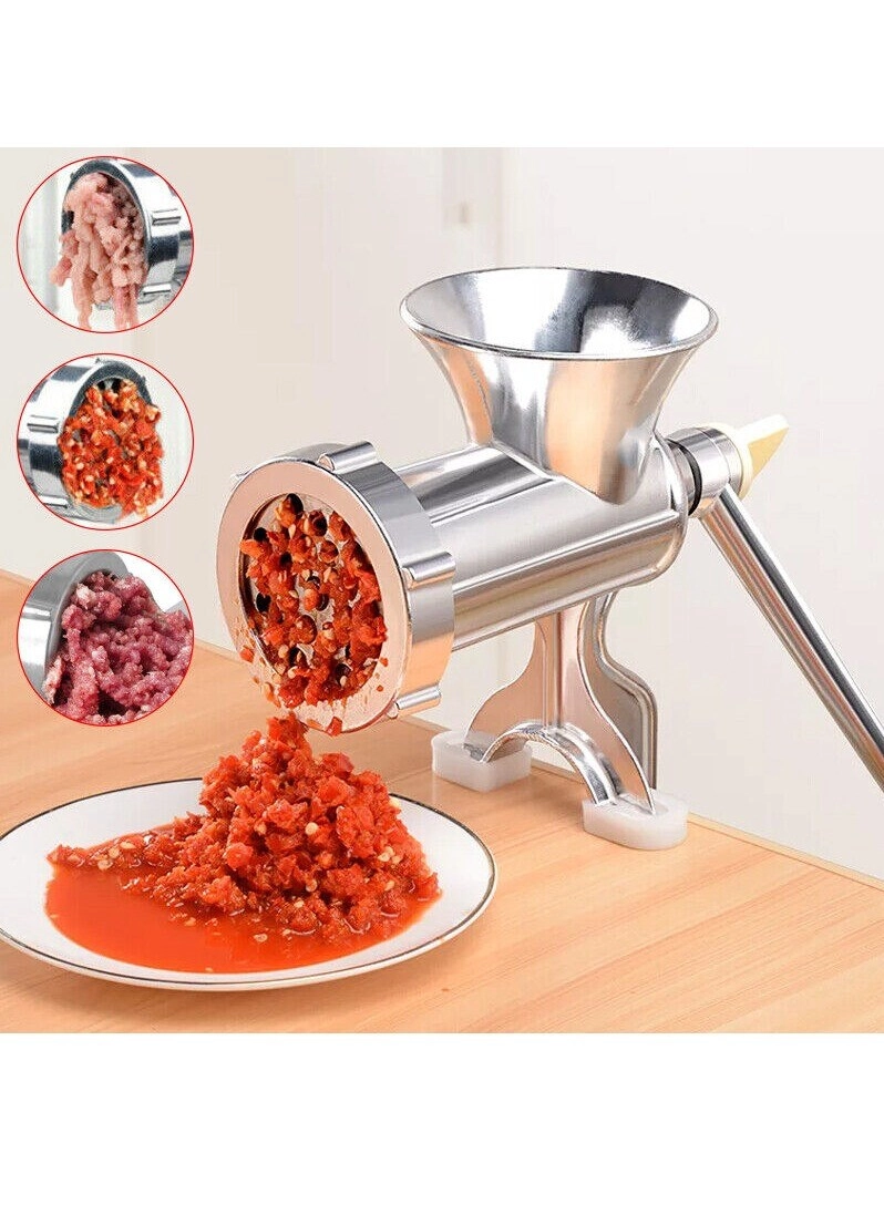 Manual Meat Grinder - Stainless Steel Suction Cup Base Clamp