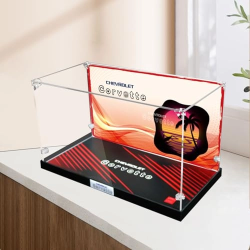 Figures Display Box for LEGO 10321 Corvette - acrylic 3mm thickness