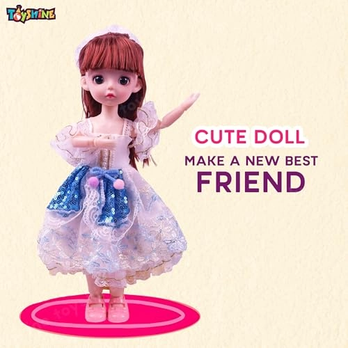 Cute Doll - 12-Inch Plastic Wedding Dress Ages 3+