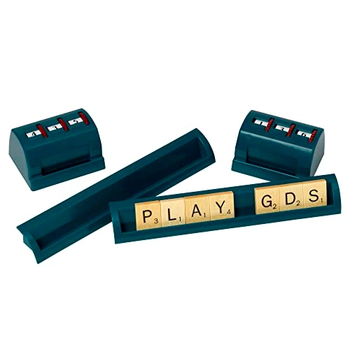 Scoring Counters - Green + Moulded Tile Racks