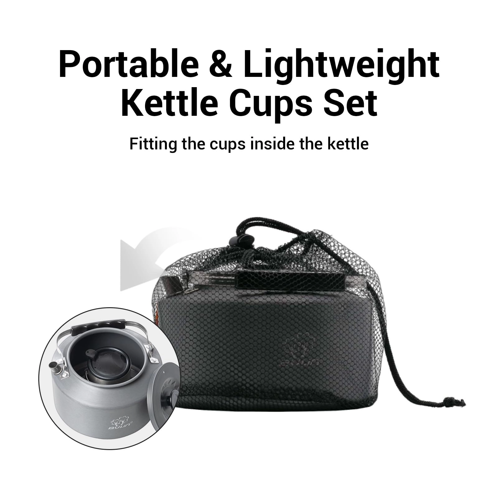 Camping Kettle - 1 Count 2.2L