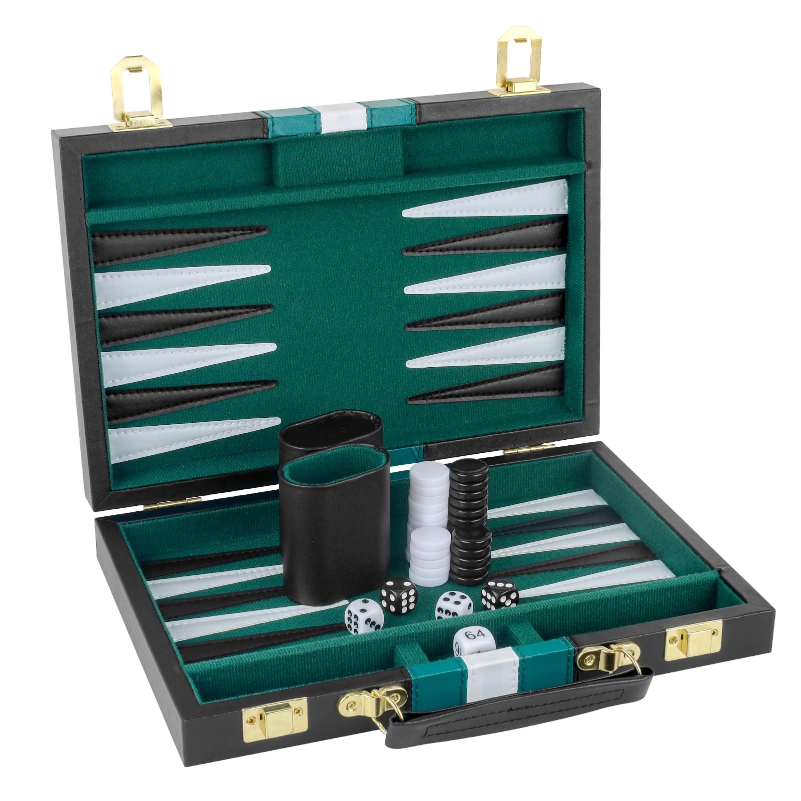 RERIVER Backgammon Set - PU Leather Case
