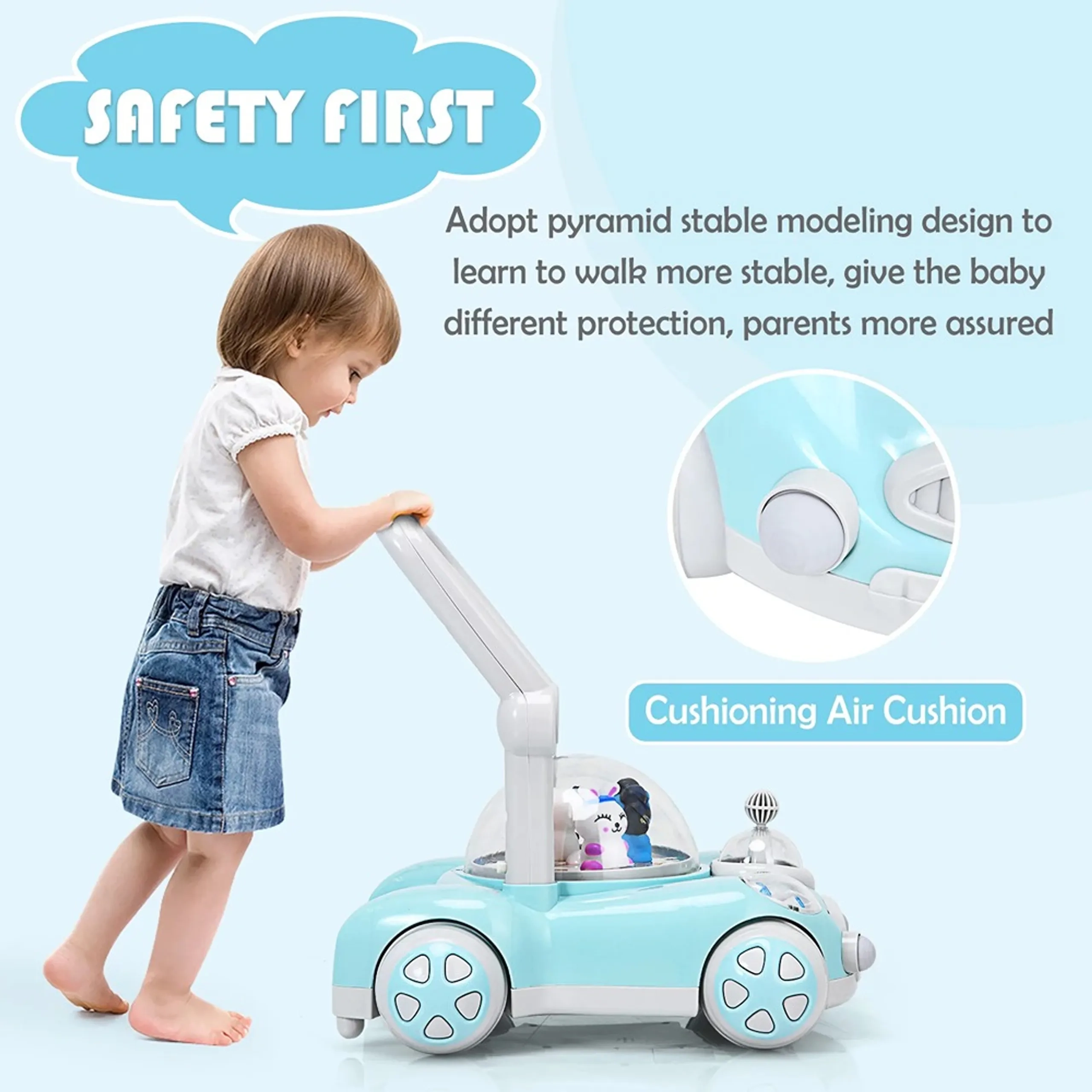 Baby Walker - Pink 1 to 3 years