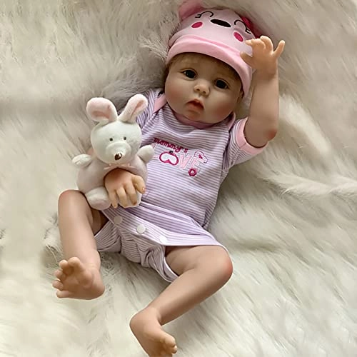 Reborn Baby Doll - 22 Inch Vinyl Brown Eyes