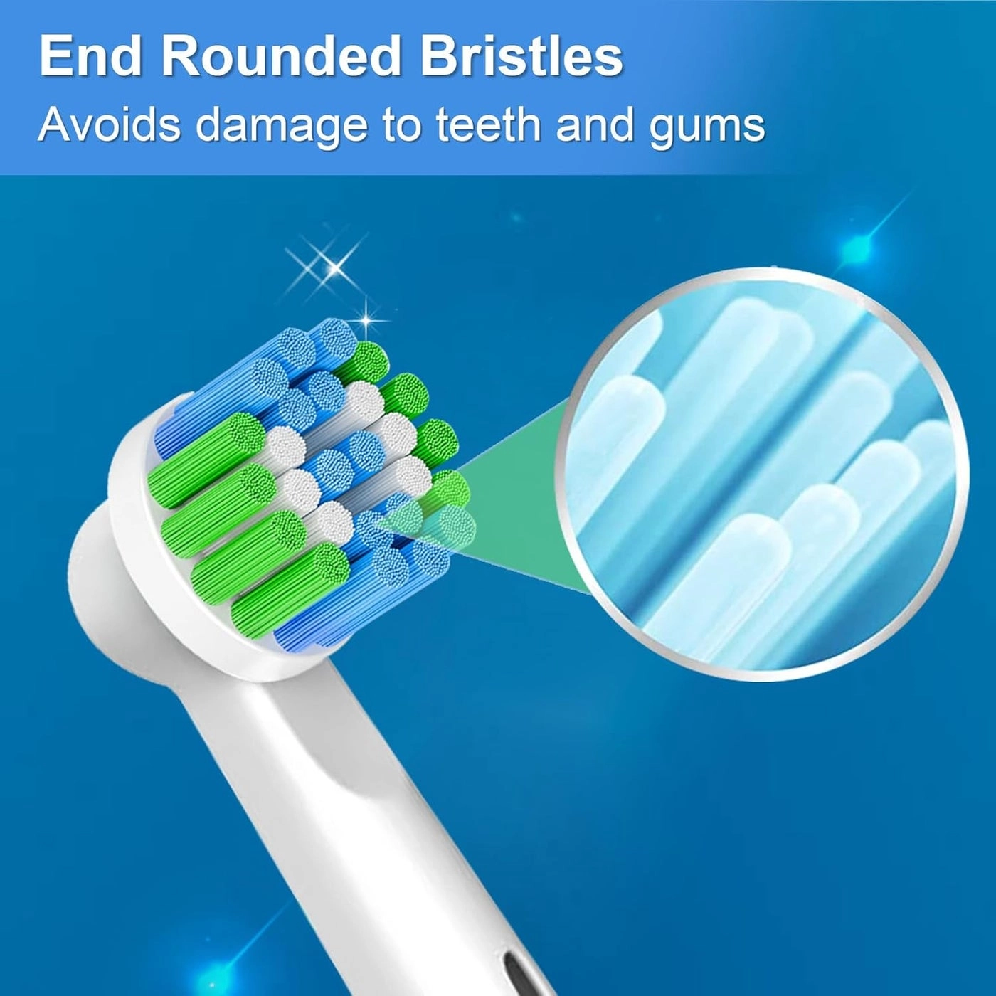 Replacement Brush Heads - 16pcs 4 Precision Clean 4 Cross Clean 4 3D Whitening 4 Sensitive Clean