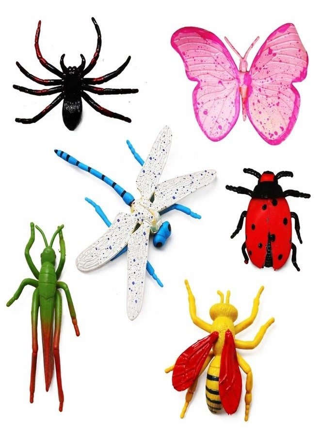 LIZTORA Realistic Insect Toys - Educational 6 pieces