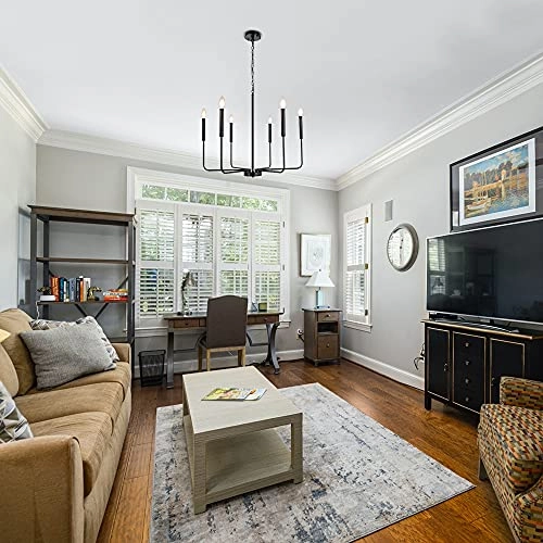 Modern Farmhouse Chandelier - height: max 170 cm / min 70 cm