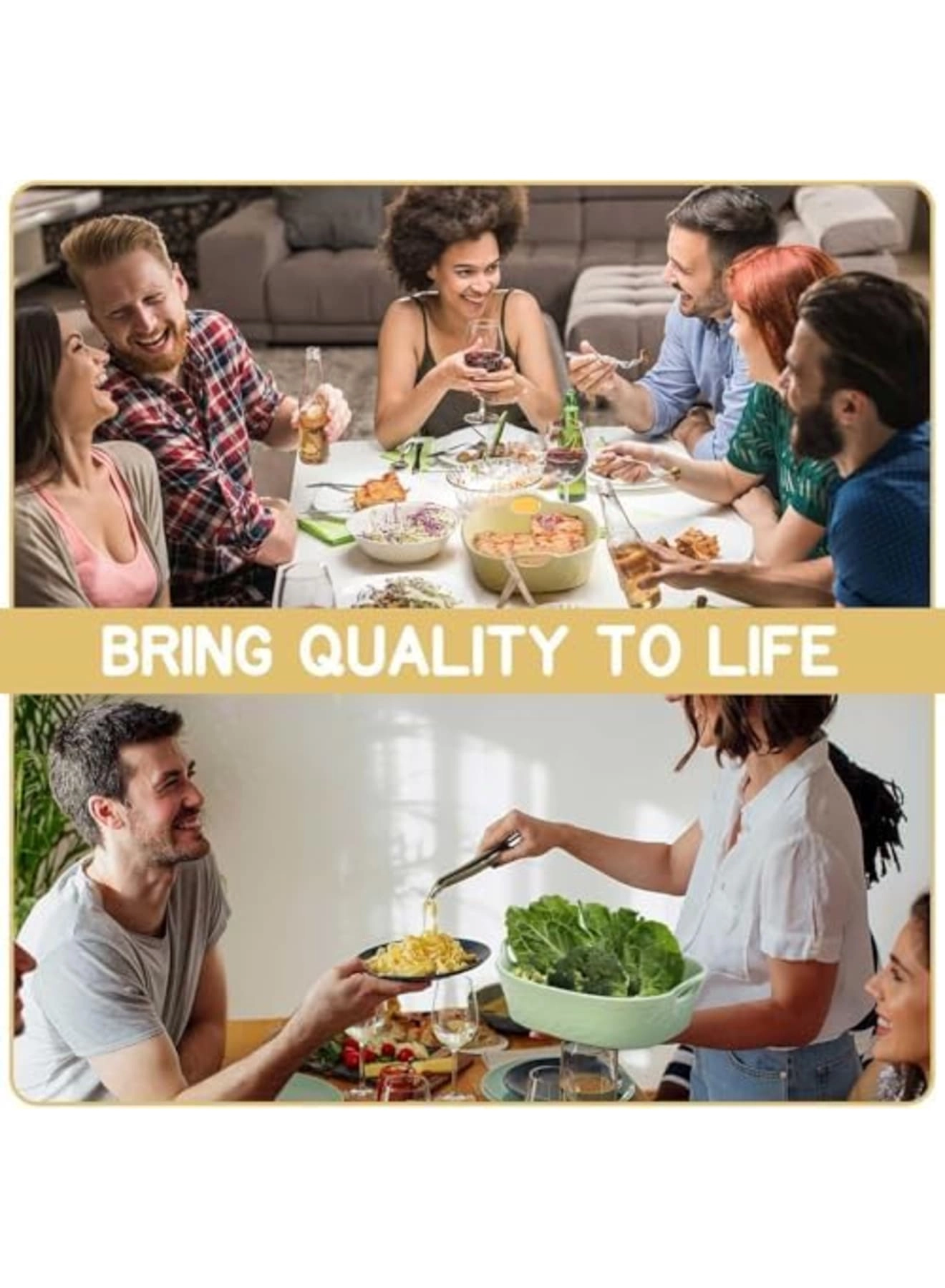 Reusable Air Fryer Liners - 8.5 Inch 2-Pack Ceramic