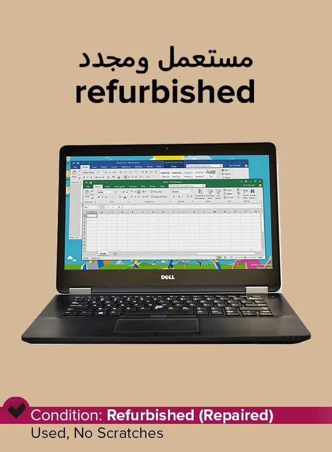 DELL (Refurbished) Latitude E7470 - 14'' Core i7-6660U 8GB DDR4 256GB SSD