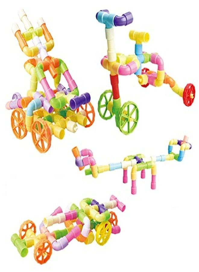 Hexa Building Blocks - 90 pcs Hexagon Block, 85 pcs Pipe Block