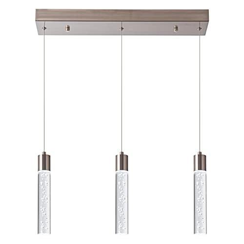 BW-02-3Z-BN24W - 3-Lights Brushed Nickel Dimmable