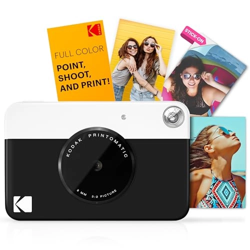 Printomatic - Full-Color Instant Print 5MP + Deluxe Camera Case + Photo Album + Zink Paper - 20 Sheets
