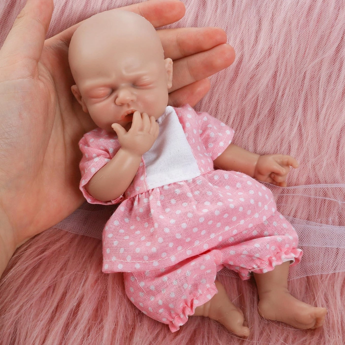 Olivia Reborn Baby Doll - 7 inch Silicone Baby Girl Ages 3+
