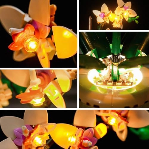 Lighting Kit for LEGO The Miniature Orchid 10343