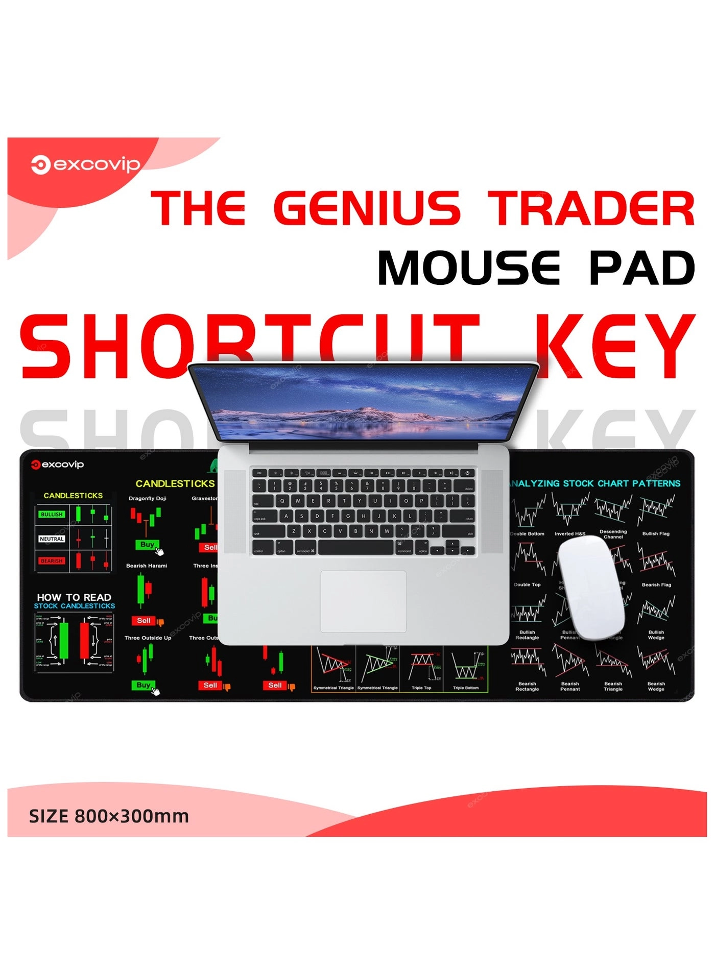 XL Gaming Mouse Pad - 80x30 cm