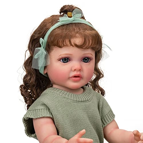 Betty Reborn Baby Doll - 22 Inch Silicone Vinyl Blue Eyes