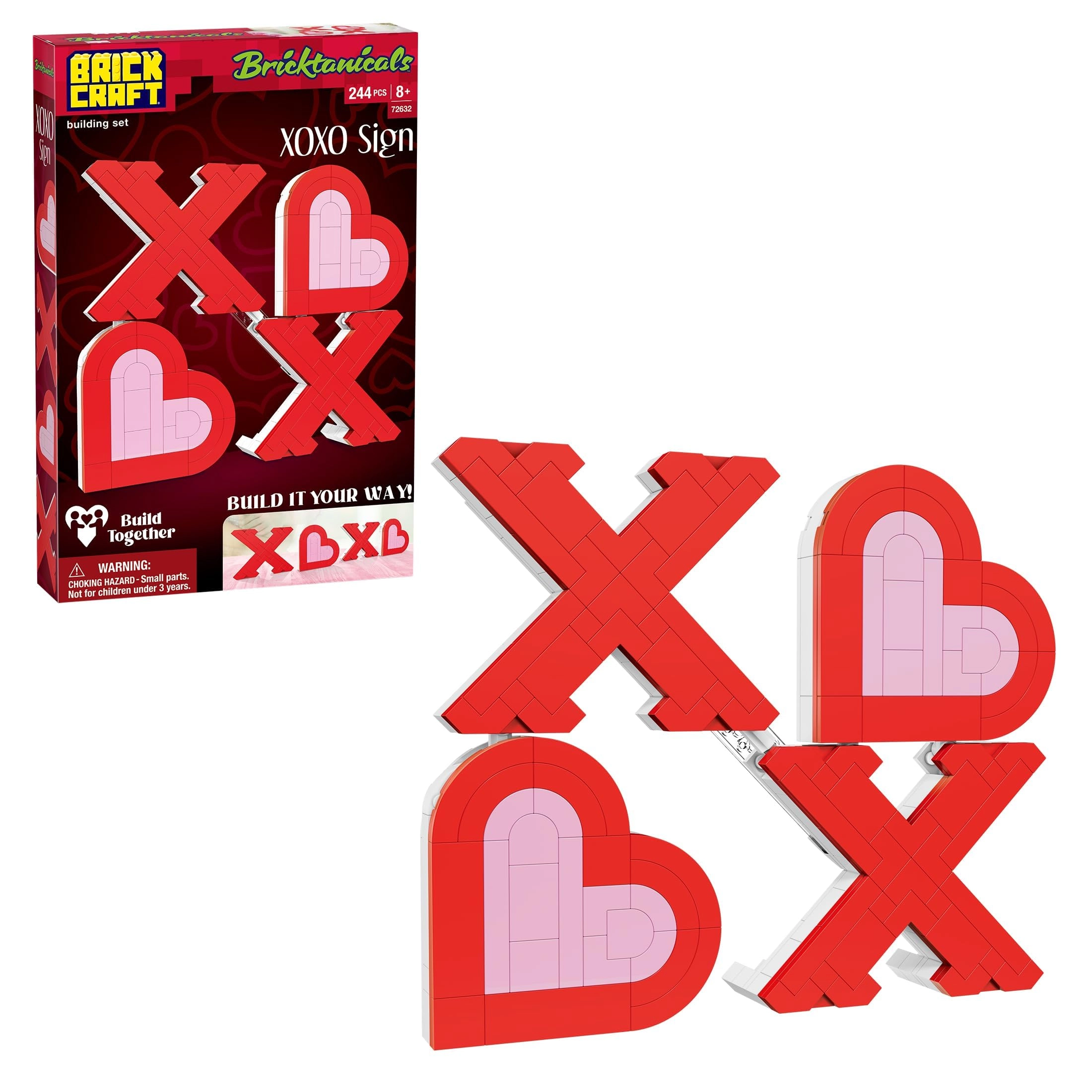 Brickcraft Bricktanicals XOXO - Valentines Red