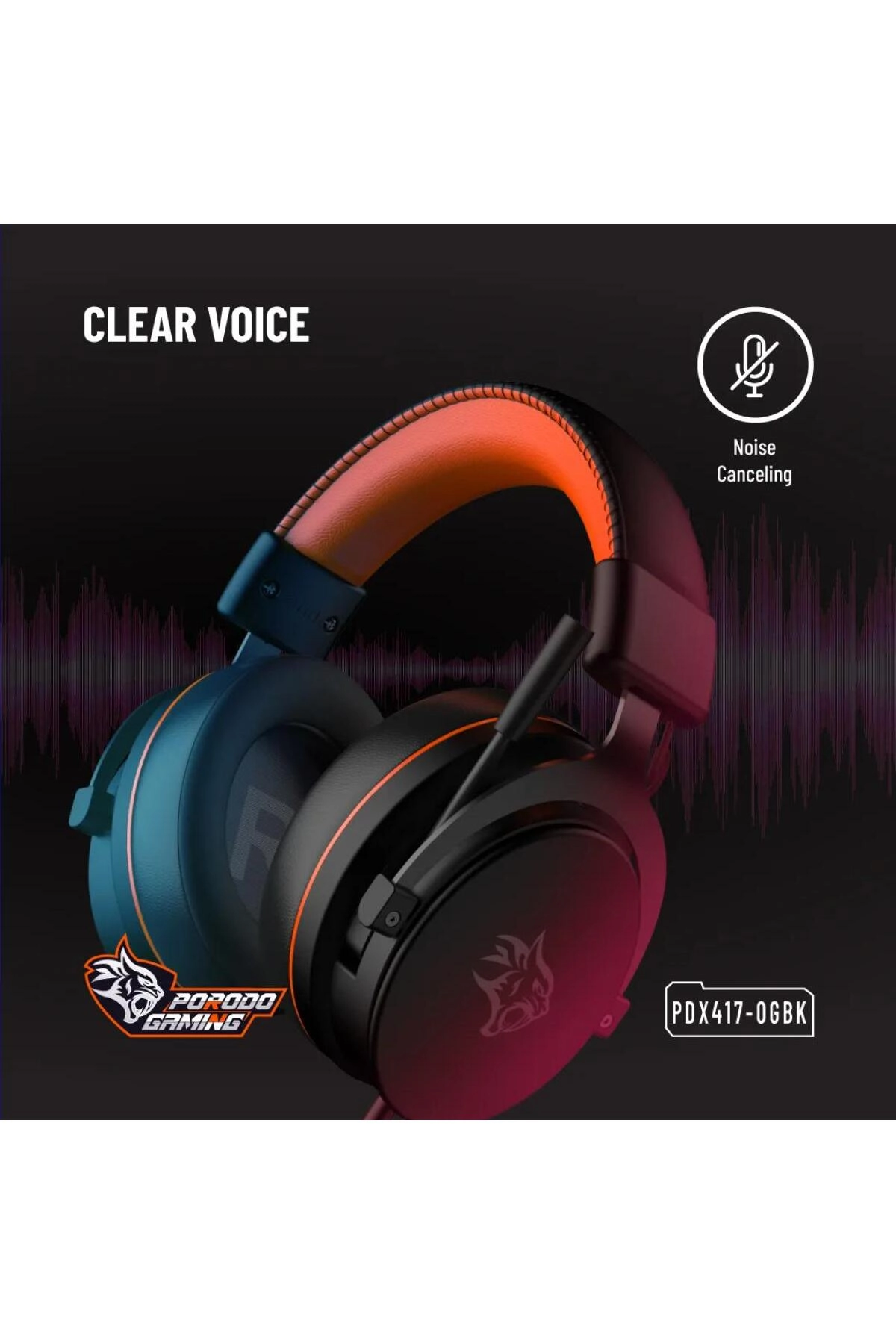 PDX417-OGBK Wired Headphone