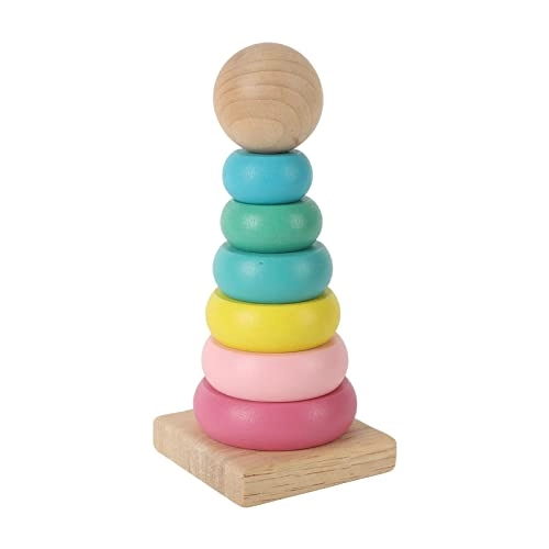 Wooden Stacked Circle Toy - 18 months - 3 years