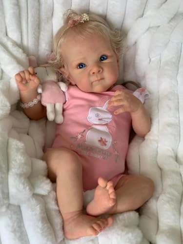 Reborn Baby Doll - 18 inch Silicone Full Body Ages 3+