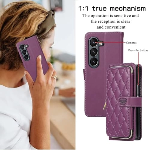 Miagon Case for Samsung Galaxy Z Fold 5