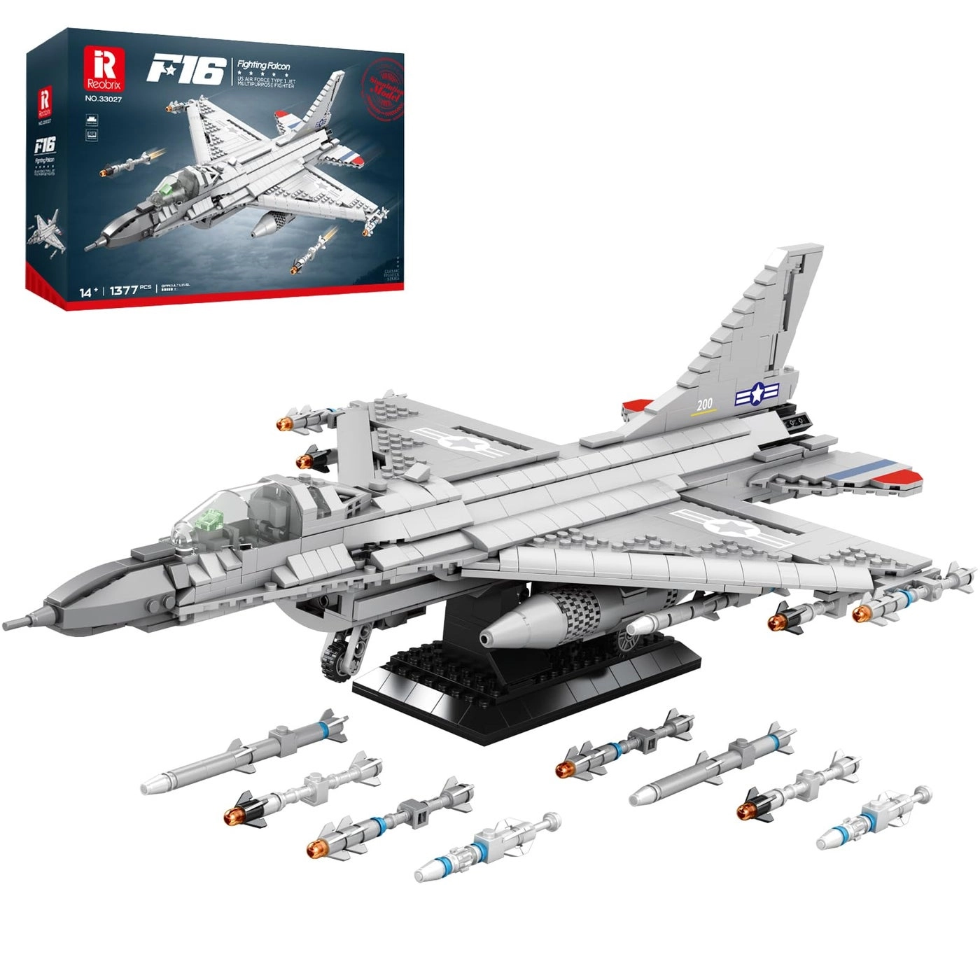 Reobrix F-16 Fighter Jet (33027)