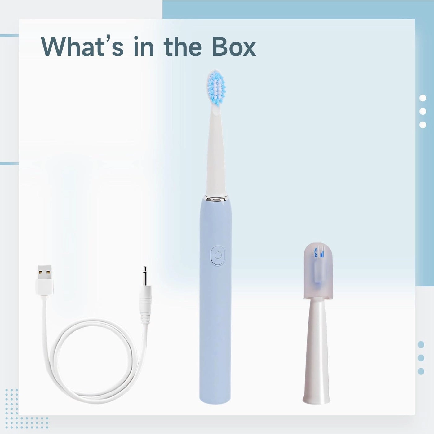 Electric Toothbrush - USB Rechargeable 3 Modes 90 Day Battery