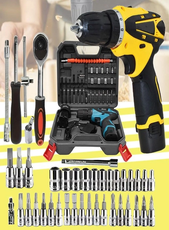 GALAXE Cordless Drill - 1500mAh 12V Kit