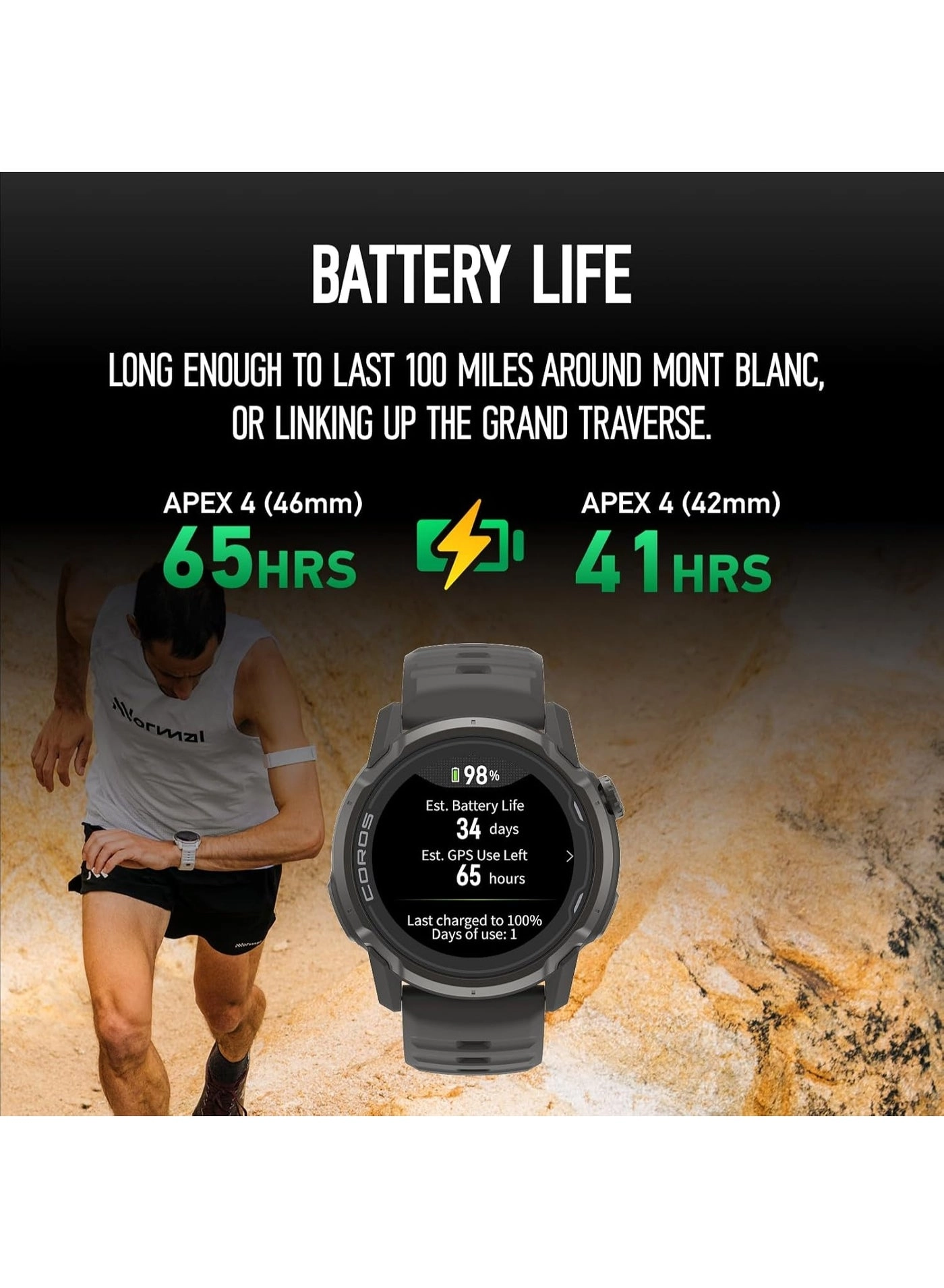 APEX 4 42mm Titanium GPS
