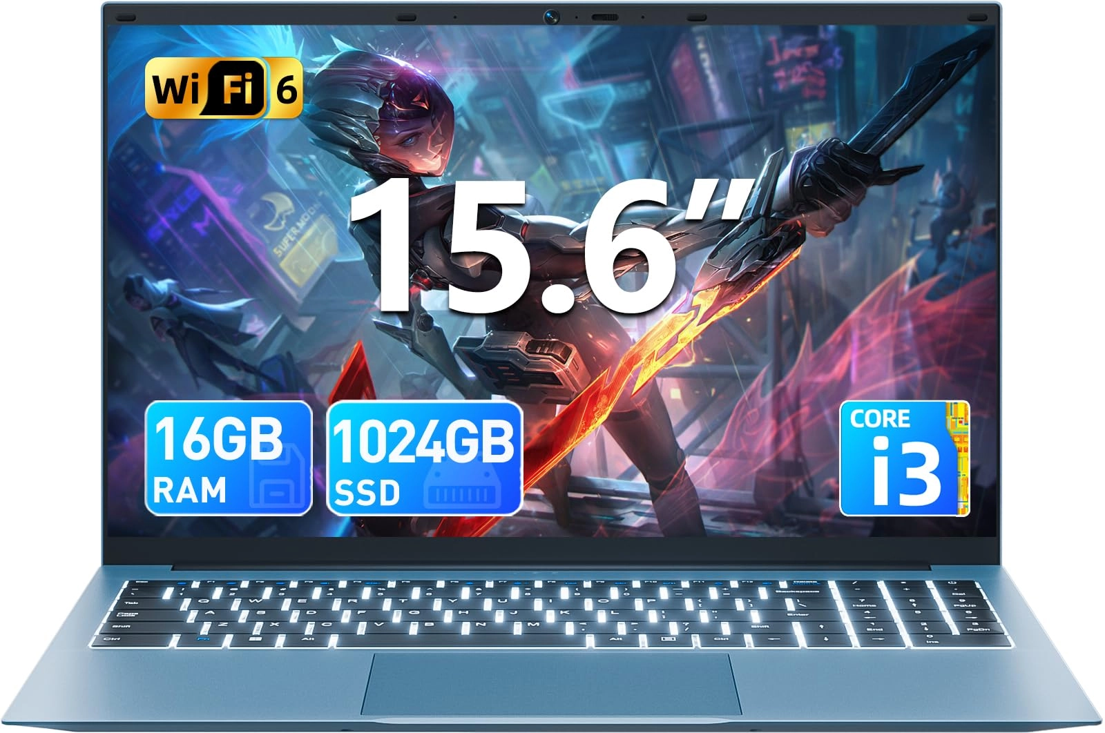 Y101 - 15.6'' Core i3-10100Y 16GB DDR3 1024GB SSD