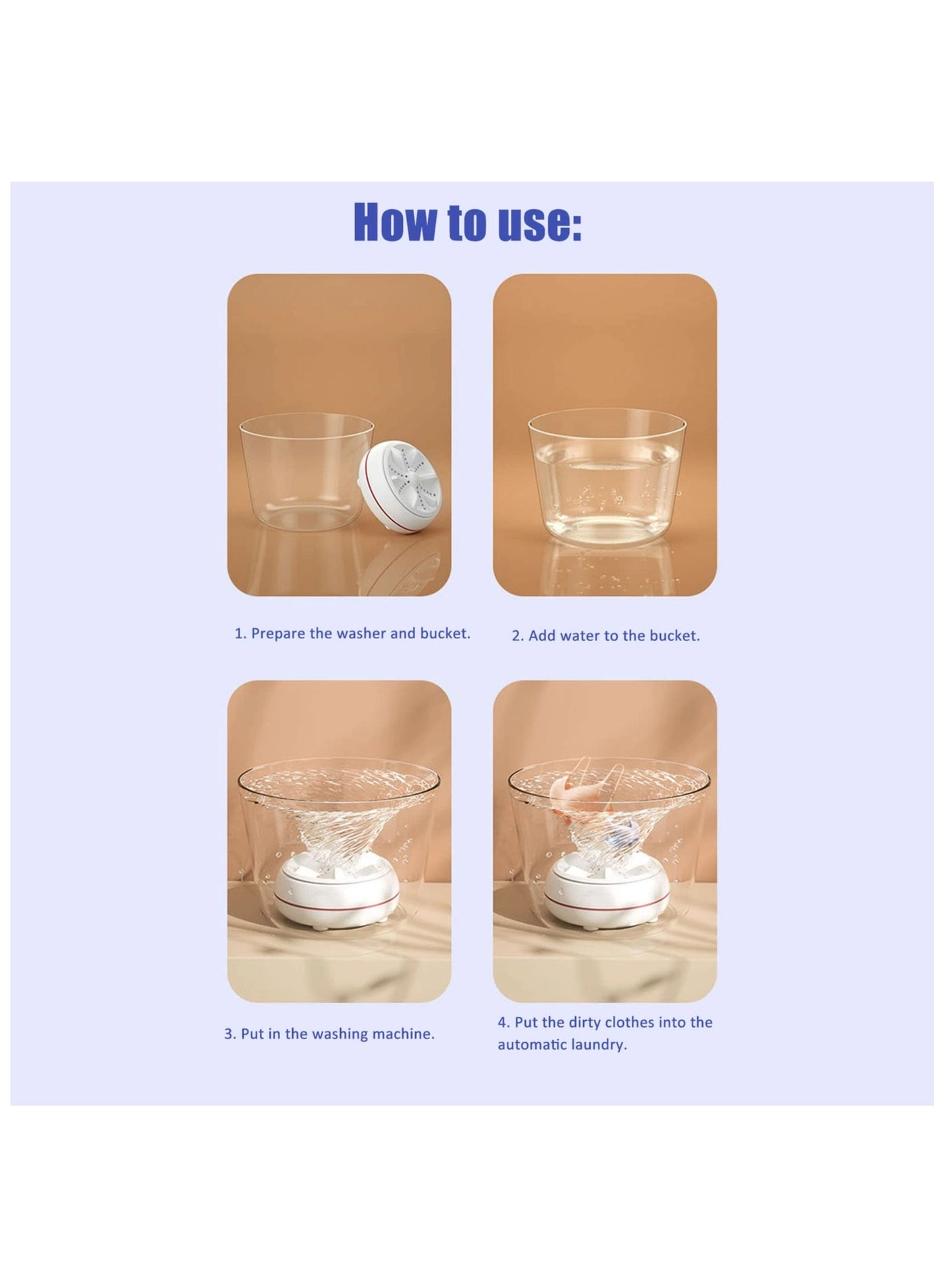 Mini Handheld Washing Machine