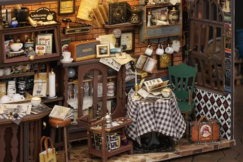 DIY Miniature Dollhouse Kit - Green Wood