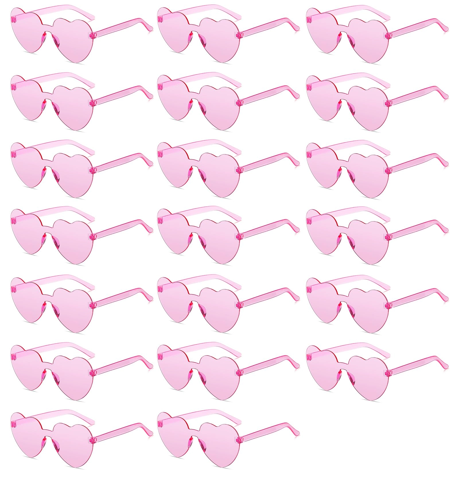 Heart Sunglasses - Transparent Pack
