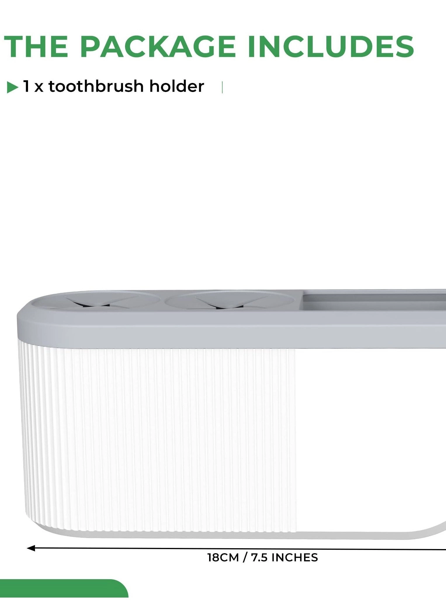 Electric Toothbrush Holder - Any toothbrush and electric toothbrush heads Wall-Mounted