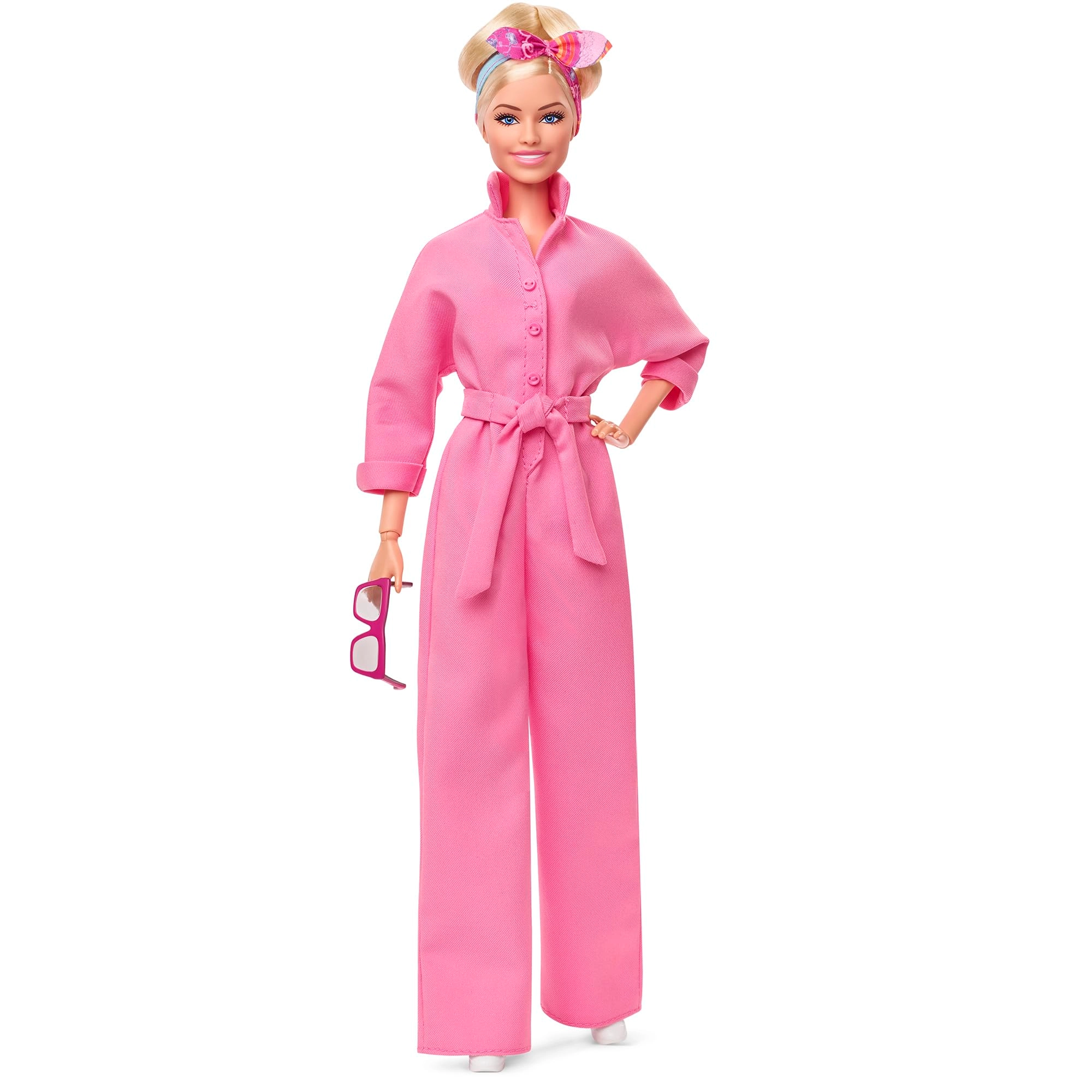 Barbie Margot Robbie Collector Doll - Bubblegum Pink Jumpsuit Messy Updo Ages 3+
