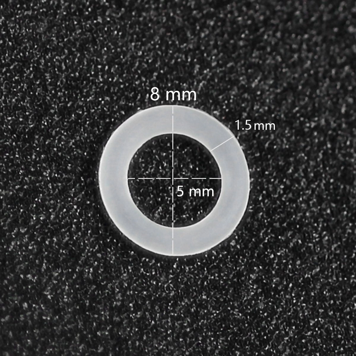 Rubber O-Ring Sound Dampeners - 144 pcs