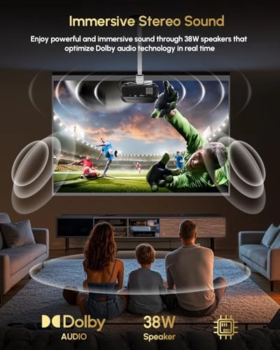 Google TV Projector 2200 ANSI Lumens 3840 x 2160 Pixels