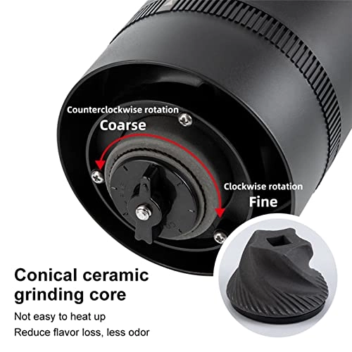 Electric Coffee Grinder - USB Rechargeable Portable