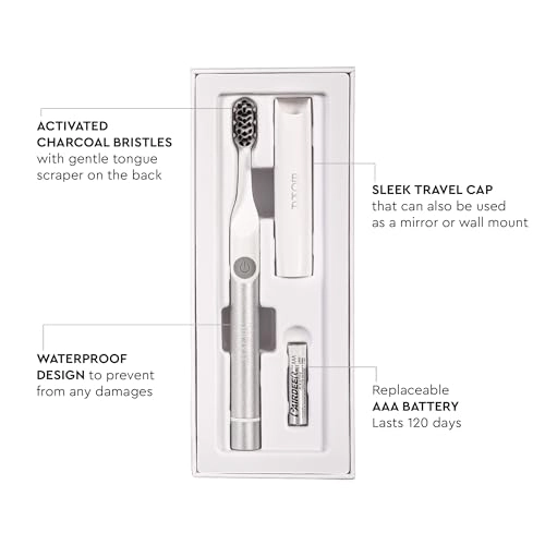30 Electric Toothbrush - 2 Heads Rechargeable Sonic