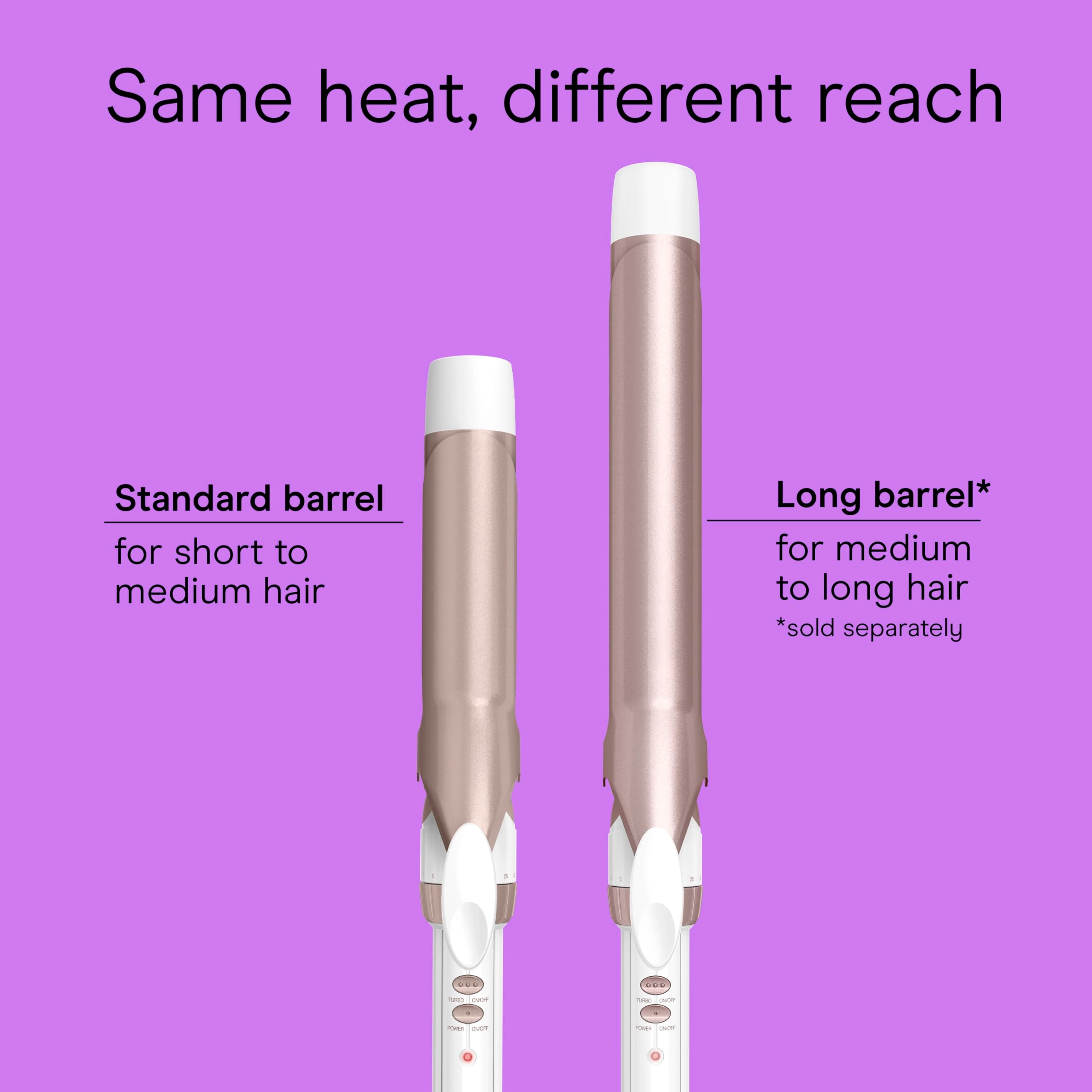 Double Ceramic Curling Iron - 1.25 Inch 30 Heat Settings