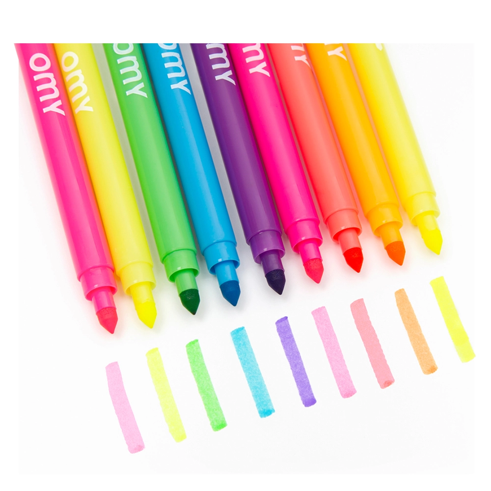Felt Pen Neon - 9 Neon-Yellow Neon-Orange Neon-Green Neon-Blue Neon-Pink