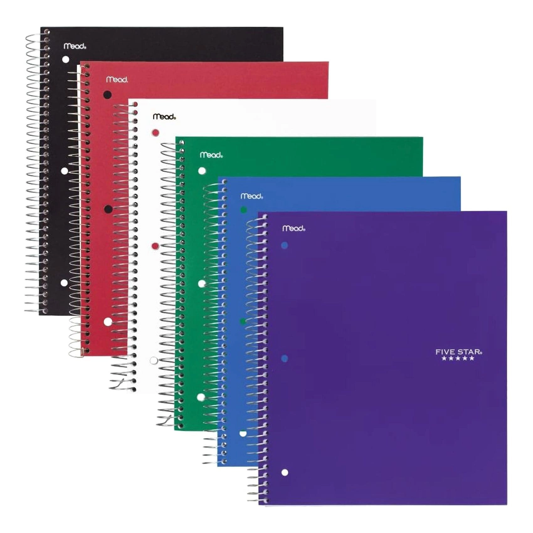 3 Subject Notebook Spiral - Lined 150 Sheets