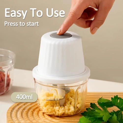 Mini Food Chopper - 400ml Rechargeable